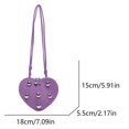 thumbnail image 2 of Bolso Cuerpo Cruzado para Mujeres en Forma Corazón Cuero Ajustable El Embrague, 2 of 9