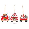 thumbnail image 2 of Naiovety 3 piezas colgante de Navidad fiesta de Festival colgante árbol de Navidad chimenea pared ventana ornamento hogar comedor Kits de decoración para fiestas, 2 of 5
