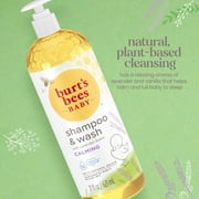 Burts Bees Baby Calming Shampoo and Wash, Lavender Scent, Tear-Free, 21 fl oz