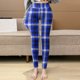 thumbnail image 4 of Gibobby Leggings Vinipiel Mujer Leggings informales invierno para mujer, pantalones capri térmicos con cintura elástica, pantalones entrenamiento, pantalones estampados térmicos（Azul， L), 4 of 5