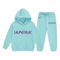 thumbnail image 3 of Girls Winter Tracksuit Fleece Hoodie and Pants Two Piece Set 2025 New Cold Weather, 3 of 7