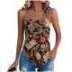 thumbnail image 3 of TaTaai Bohemian Retro Cute Women Camisole Irregular Hem Sleeveless T-shirt Versatile Fashion Casual Breathable Machine Washable Lightweight Daily Fashion Tank Top Gift, 3 of 6