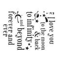 thumbnail image 3 of Unique Bargains Livingroom I Love You Patten Removable Wall Sticker Decal Mural Art Ornament, 3 of 3