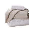thumbnail image 4 of Benjara BM226404 Microfiber Quilt Set with Geometric Print, Cream - Full Size - 3 Piece, 4 of 5