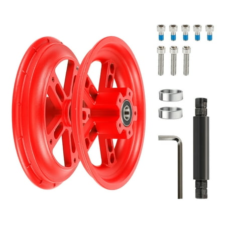 Andoer 8.5 Inch Electric Scooter Split Wheel Hub Aluminum Alloy Rear Wheel Rims Solid Tire Modification Accessories Compatible with M3651SLiteMI3
