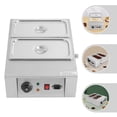 thumbnail image 5 of ToppiJoy 2 Pots Stainless Steel Chocolate Melting Pot Tempering Machine Chocolate Warmer Temper Machine, 5 of 16