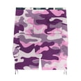 thumbnail image 4 of WTOBBY Men's Large Size Summer Casual Shorts, Loose Fit Camouflage Print, Multi-Pocket Utility Style, 5-Inch Length Without Belt, Perfect for Work and Leisure,Purple L, 4 of 5