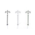 thumbnail image 2 of Model Railway Light Warm White Modes Miniature Mini LED Lamppost Yard Micro Two-Heads Park Lamps Sand Table Layout Decorations Black（Warm Light）, 2 of 6