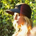 thumbnail image 4 of Sunsanly Sun Visor Hat Womens Wide Brim Packable Summer Ponytail Cap UV Protection Beach Sport Cap, 4 of 8