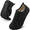 Black, variant on Fuzzy Adjustable Wide Diabetic Slippers for Women and Men with Rubber Sole
