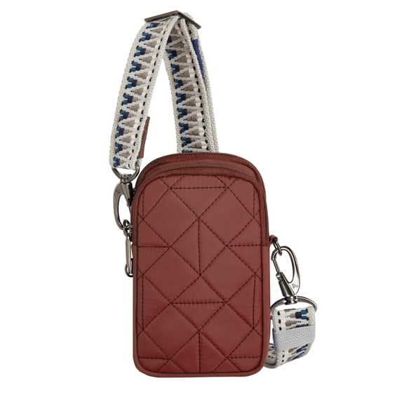 Travelon Anti-Theft Boho 2 Compartment Phone Crossbody Bag