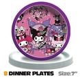 thumbnail image 4 of Kuromi Paper Plates Birthday Decorations Party Supplies Tableware Disposable Dinnerware, 4 of 4