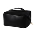 thumbnail image 1 of Bolsa Cosmética de Viaje de Gran Capacidad Bolsa de Maquillaje de Cuero Bolsa Cosmética Portátil Neceser para Cosméticos con Asa y Separador, 1 of 6