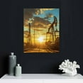 thumbnail image 4 of JEUXUS Oil Pump Wall Art Oil Rig Picture Wall Decor OilField Canvas Print Oil Field Poster Painting Framed Home Living Room Bedroom Decoration 5 Piece Ready to Hang, 4 of 4