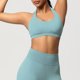 thumbnail image 4 of Sujetadores Deportivos para Mujeres Soporte Alto Busto Grande de Color Sólido Sujetador de Punto sin Costuras de Yoga, Cuello Colgante Diseño de Espalda para el Gimnasio, 4 of 9