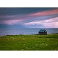 thumbnail image 2 of Frank, Assaf 24x19 Black Ornate Wood Framed with Double Matting Museum Art Print Titled - Beach hut on Lofoten coastline, Norway, 2 of 4