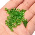 thumbnail image 4 of Uxcell 1600Pcs 4mm Bicone Glass Beads Small Faceted Green, 4 of 6