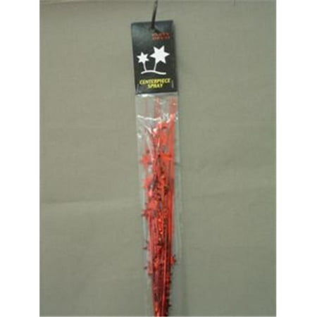 Party Deco 06504-H 21 in. Red Stars Spray Bagged - Pack of 13