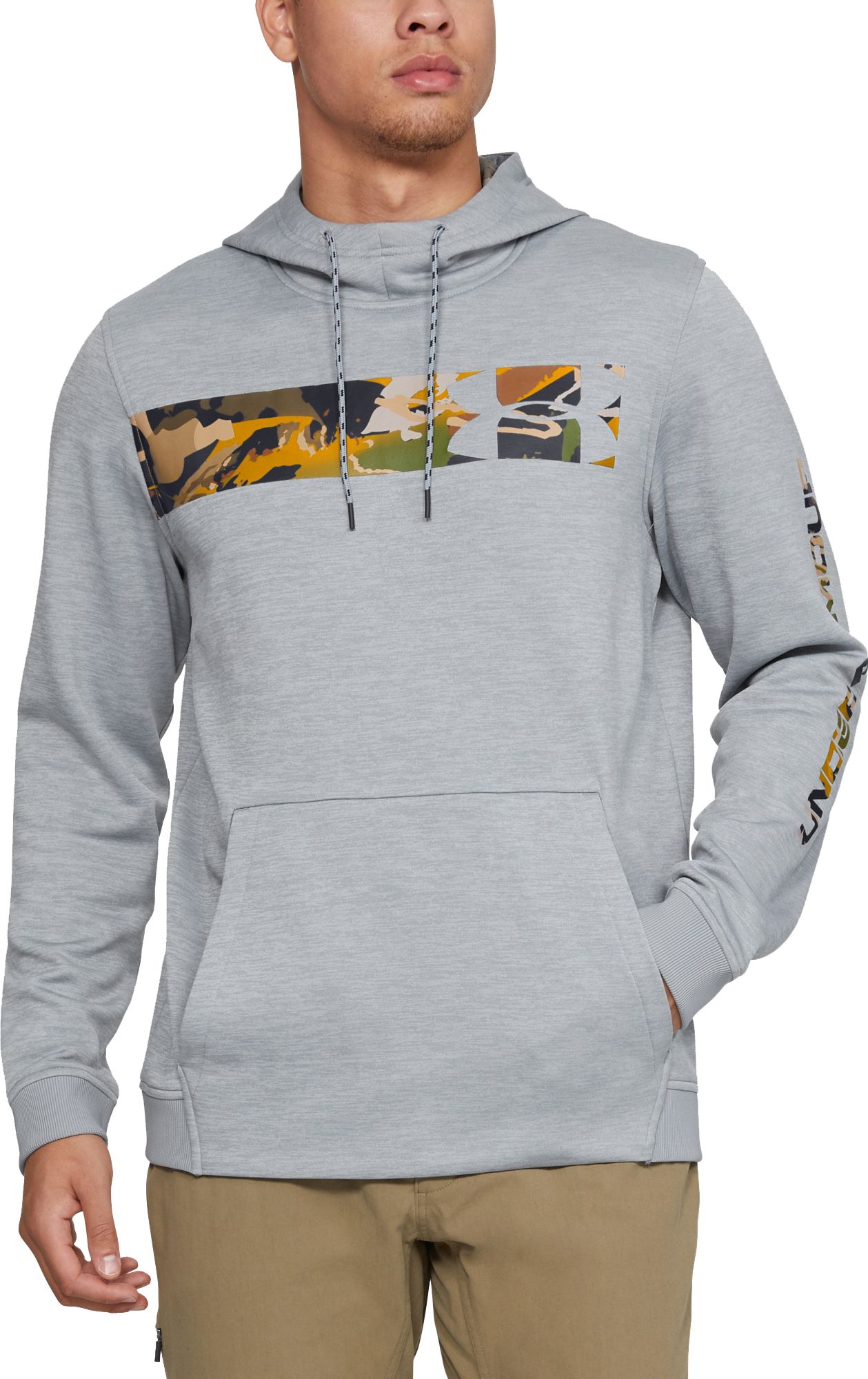 under armour men's hunt armour fleece hoodie