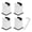 White, variant on YAHHU 4pcs Adjustable Furniture Risers with Screw Clamp Premium Rubber Bed Couch Risers for Heavy Duty Furniture Desk Table Legs Black 4-Pack Elevate Storage Space 6.30 inches / 16 cm