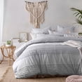 thumbnail image 1 of Vintage Design Homewares Betty Silver Quilt Cover Set Double, 1 of 5
