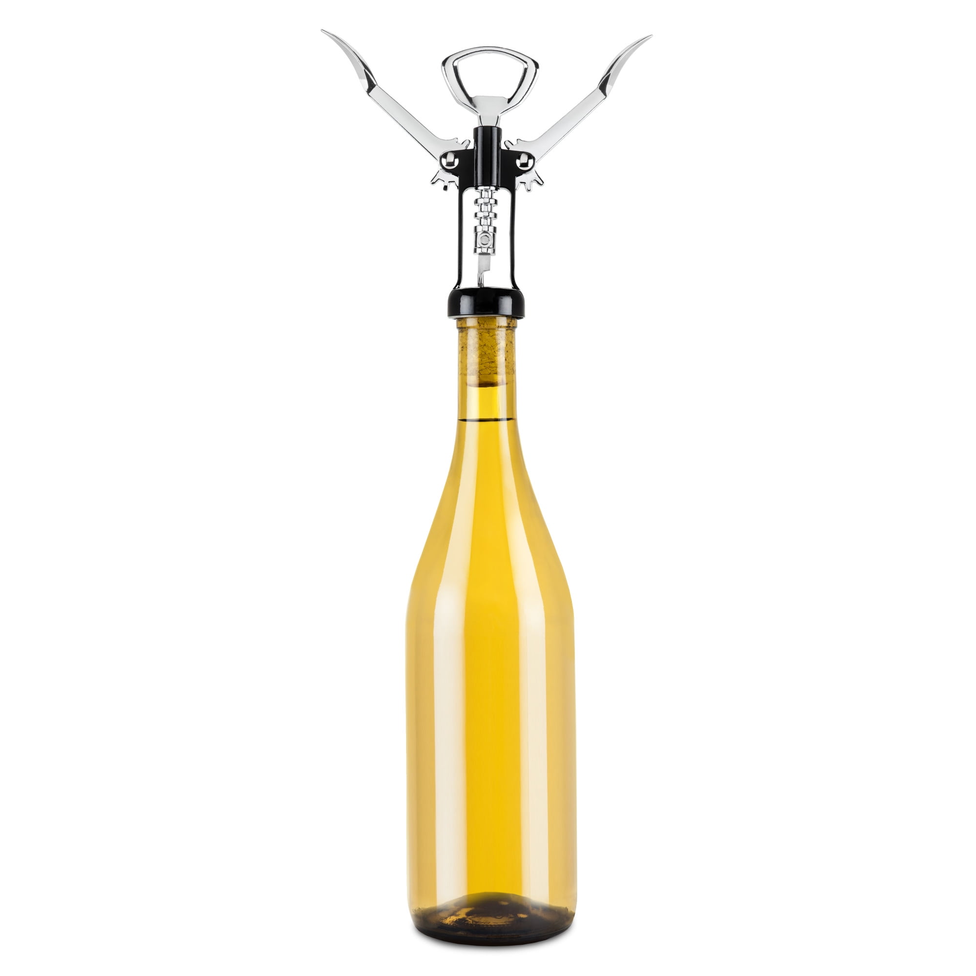 True Soar Winged Corkscrew Wine Opener - Self Centering Worm