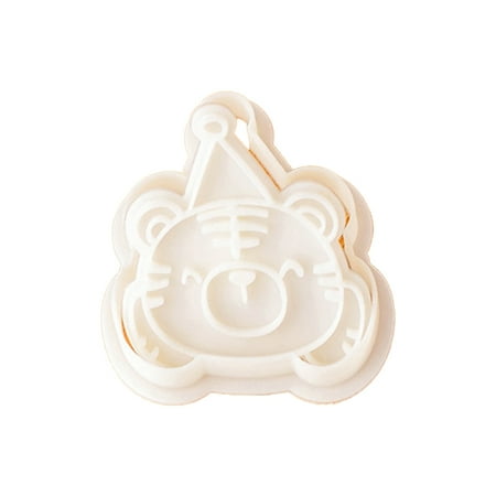 

TINYSOME Tiger Spring Festival Cookie Cutters and Stamper Cartoon Bakeware Tools Easy Safe Fondant Cake Mold Cake Decoration Gift