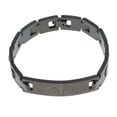 thumbnail image 4 of Pulsera para Hombre Hugo Acero inoxidable Letras cruzadas 2X Color negro, 4 of 8