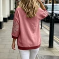 thumbnail image 5 of Posijego 3/4 Sleeve Sweatshirts for Women Oversized Sweatshirt Crew Neck Summer Casual Pullover Sweatshirt Fall Tops, 5 of 8