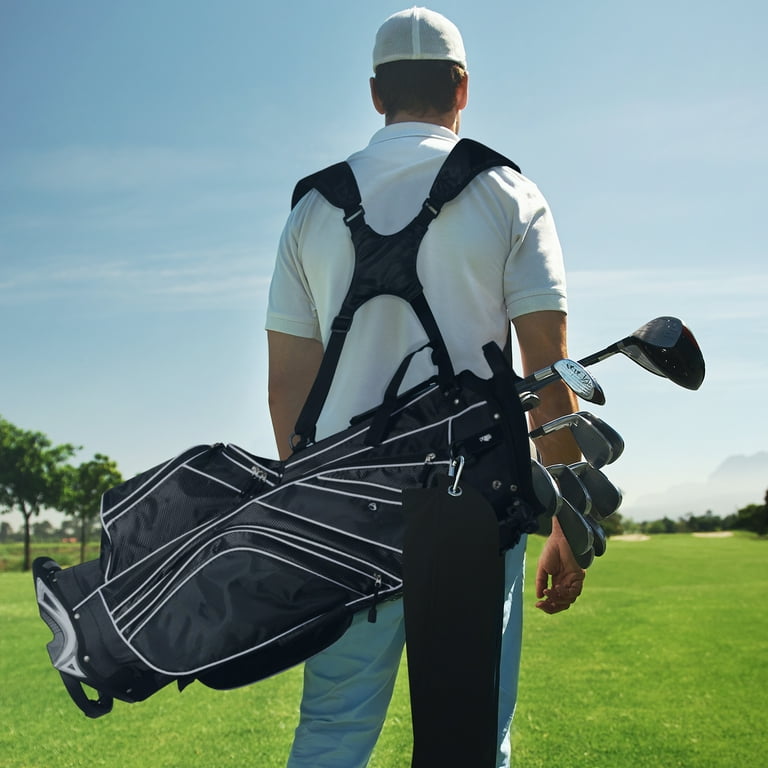 Free Shipping! Gymax Golf Stand Bag 6 Way Divider with