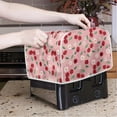 thumbnail image 2 of Yuyamidu Cherry Toaster Cover 4-Slice Bread Maker Cover Daisy Kitchen Dust Decoration Pink Appliance Protective Cover Spillproof Wide Slot Microwave Oven Dustproof Cover, 2 of 7
