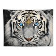 thumbnail image 5 of PRATYUS   White Tiger Tapestry Wall Hanging,Tiger Wall Art Tapestry Animal Tapestry Wall Hanging,Tiger Tapestry for Bedroom Kids Room Wall Decor 50x40inch, 5 of 6