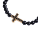 thumbnail image 2 of Pulsera Hombre LUCKMAN Jade Negro Zirconias Acero Inoxidable UNITALLA, 2 of 5