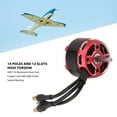 thumbnail image 3 of Motor Sin Escobillas RC, Motor Sin Escobillas C2826 V2 14 12 Ranuras Motor De Bobina De Cobre Puro De Alta Torsión Para Reemplazo De Ala Fija De Avión RC, 3 of 7