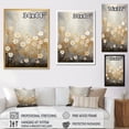 thumbnail image 4 of Designart "Minimalism Yellow White Flower composition I" Abstract Botanicals Floater Framed Wall Art Print, 4 of 7