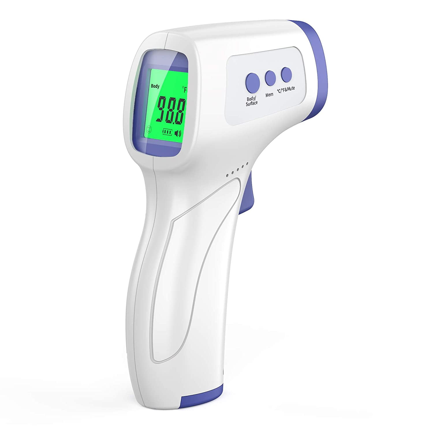 Touchless Thermometer For Adults Forehead Thermometer For Fever Body Thermometer And Surface Thermometer 2 In 1 Dual Mode Thermometer Walmart Com