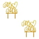 thumbnail image 3 of Injueey And Wedding Cake Toppers Oro Plata Negro Multi-Estilo Brillo Acrílico Novia Novio Wedding Cake Decoración Suministros Type1 NO1, 3 of 5