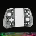 thumbnail image 3 of Manette OLED pour Switch, Manettes LED Respirantes RVB de Remplacement pour Switch, Haute Précision, Contrôle de Mouvement à Six Axes pour Jeux, Gris Transparent, Bleu Transparent, Transparent, 3 of 7