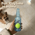 thumbnail image 3 of Pet Rubber Bottle Toy with Tennis Ball Bite-resistant Dog Squeak Grinding Teeth, 3 of 9