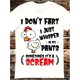 thumbnail image 1 of 1pc I Don't Fart Just Whisper In My Pants, Sometimes It Is Screaming Chicken T-shirt Meme Gift Funny T-shirt Retro Style Neutral Player Movie Music 6017, Casual Sporty Tee, Summer Gifts, 1 of 6