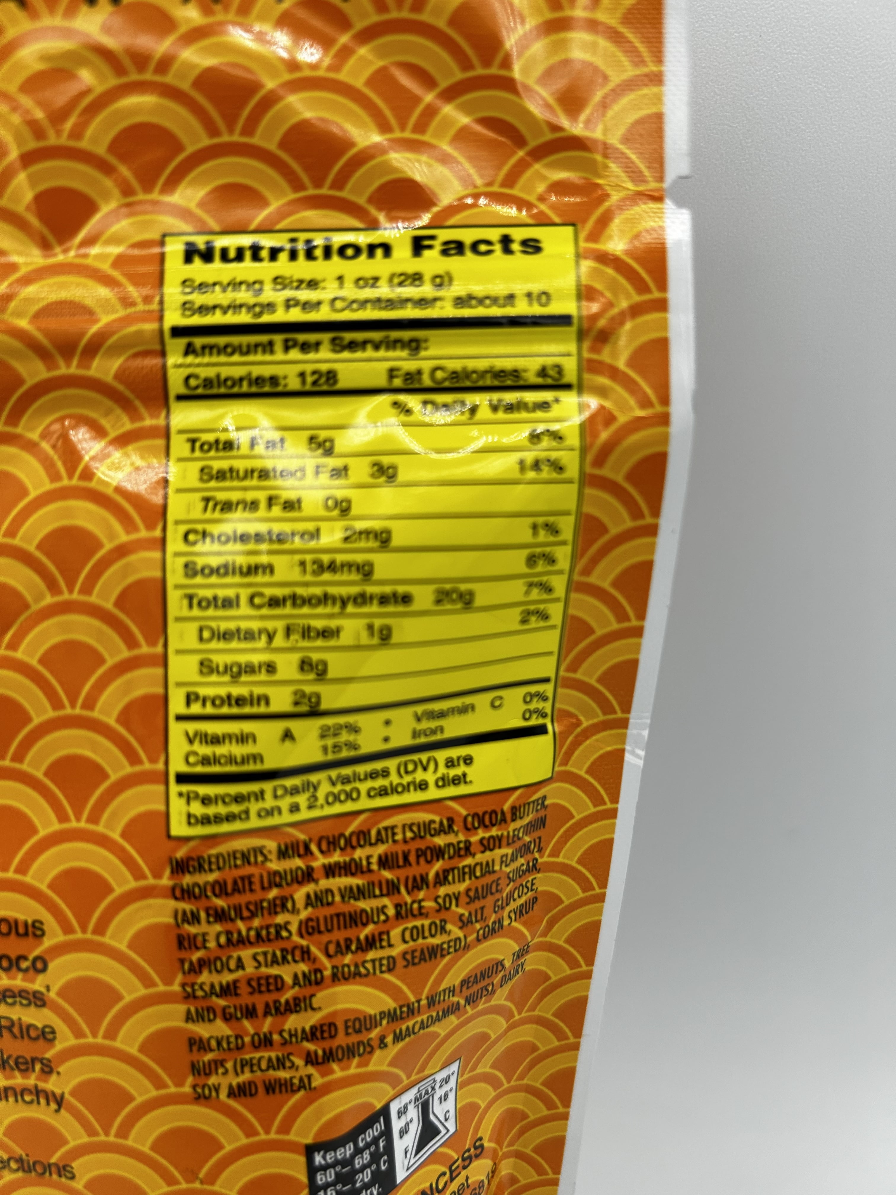 Island Princess Chocolate Covered Japanese Rice Crackers, 10 oz. Resealable Bag