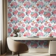 thumbnail image 4 of DAZLUTE Floral Peel and Stick Wallpaper Vintage Floral Wallpaper Boho Floral Contact Paper Leaf Wallpaper Self Adhesive Removable Wallpaper,17.71" x 394", 4 of 10