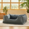 thumbnail image 4 of Home Soft Things Memory Foam Plush Pet Bed - Waterproof & Removable - Gray - 24"x33"x11", 4 of 8