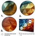 thumbnail image 3 of Designart "Rainbow euphony Geometric" Landscapes Floater Framed Wall Decor, 3 of 7