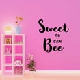 thumbnail image 3 of Babies Sweet as can Bee Cute Cartoon Wall Decal Decoration Sweet Honey Bee Nectar Vinyl Wall Decal Art Lasts Years and Easily Removable - Size: 18 In(W) x 20 In(H), 3 of 5