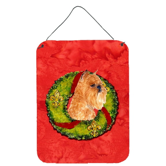 Brussels Griffon Cristmas Wreath Wall or Door Hanging Prints