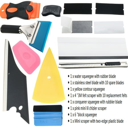 wrapping 10pcs tinting tint scraper vehical squeegee wrap sticker application vinyl sheet tools window film kit