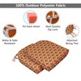 thumbnail image 4 of Vargottam Chaise à Manger Sans Glissement en Forme de Coussin Imprimé Intérieur / Extérieurpadshome Décor Réversible et Machine Lavable DiningChairPad avec Attaches Chaîne - Lot de 2-Orange, 4 of 8