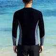 thumbnail image 5 of Men's Long Sleeve Rash Guard and Board Shorts Two Piece Swimwear Set for Sun Surfing Snorkeling, 5 of 6