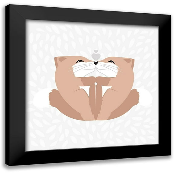 Villa, Mlli 12x12 Black Modern Framed Museum Art Print Titled - Fox XOXOX